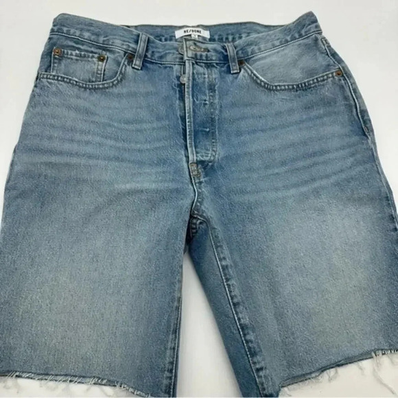 RE/DONE 90s High Waist Cutoff Denim Shorts B65 - Picture 4 of 6